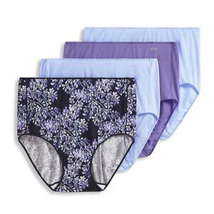 Jockey No Panty Line Promise Full Brief Panties Dreamy Blue 10 A653939 NEW